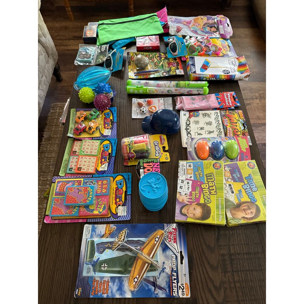 Prize Box Bundle- Birthday Party Favors and Prizes Bundle of 34 items